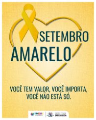 Durante o Setembro Amarelo a Prefeitura promoverá ações de prevenção ao suicídio