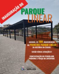 Primeiro parque linear de Santa Luzia será inaugurado amanhã