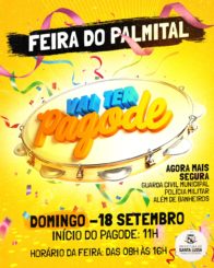 Neste domingo (18) tem pagode na Feira do Palmital