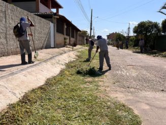 Mutirão de capina e limpeza de vias chega ao Industrial Americano