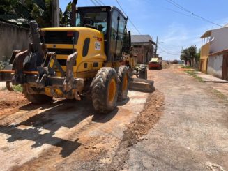 Iniciado trabalho para pavimentação de ruas do bairro Três Corações