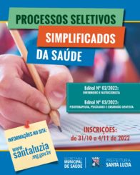Prefeitura divulga abertura de Processos Seletivos Simplificados para vagas na Saúde