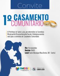 Prefeitura promove o 1⁰ Casamento Comunitário