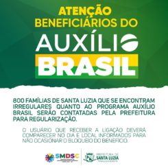 Atenção beneficiários do Auxílio Brasil