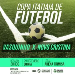Arena Frimisa sedia jogo da Copa Itatiaia nesta quinta-feira (29)
