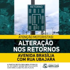 Atenção motoristas!! Alteração nos retornos da Avenida Brasília com Rua Ubajara