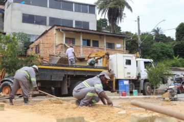 Prefeitura está construindo área de lazer no bairro Palmital
