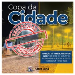 Prefeitura prorroga inscrições para a Copa da Cidade