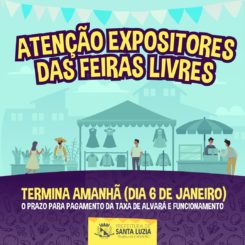 Encerra nesta sexta (6), o prazo para emissão de taxa de alvará para feiras livres
