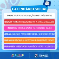 Desenvolvimento Social e Cidadania divulga calendário de ações 2023