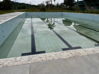 Reforma da piscina do Ginásio Poliesportivo avança