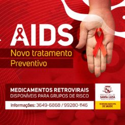 Chega a Santa Luzia a profilaxia pré-exposição de risco à infecção pelo HIV