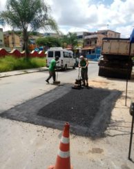Sede e Distrito recebem trabalhos da Operação Tapa-Buracos