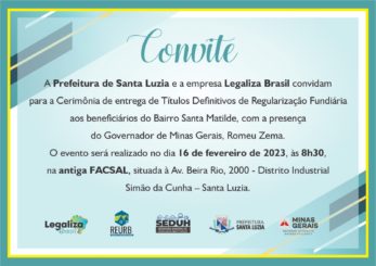 Parceria entre Prefeitura de Santa Luzia e Governo de Minas garante 842 títulos definitivos de regularização fundiária para moradores do bairro Santa Matilde