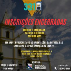 Encerradas as inscrições para o evento de corrida, caminhada e passeio ciclístico