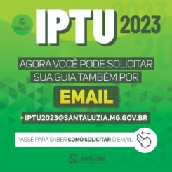 Guia para pagamento do IPTU pode ser obtida também por email