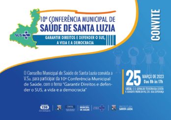 Saúde pública em Santa Luzia será discutida no próximo sábado (25)