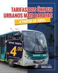 Prefeitura de Santa Luzia sanciona lei que reduz tarifa de ônibus intramunicipais para R$ 4,00