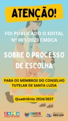 Abertas as inscrições para Conselheiro Tutelar em Santa Luzia