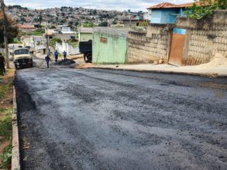 Pavimentação da Rua Maritá já está prestes a ser concluída