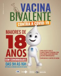 Maiores de 18 anos com comorbidades já podem receber vacina bivalente contra a Covid-19