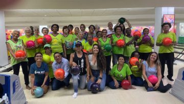 Momento de lazer para o grupo da melhor idade