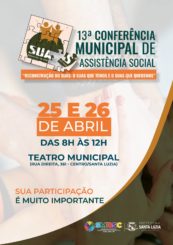 Participe da 13 ª Conferência Municipal de Assistência Social