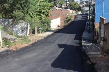 Ruas Cristal e Amambaí são asfaltadas