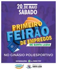1º FEIRÃO DE EMPREGOS DE SANTA LUZIA