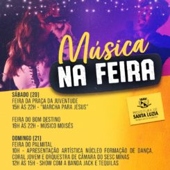 Final de semana tem atração nas feiras livres