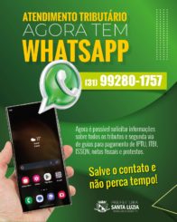 Setor de Atendimento Tributário agora tem whatsapp