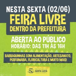 Nesta sexta (2) tem feira dentro da Prefeitura