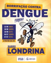 Prefeitura promove borrifação no bairro Londrina