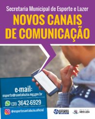 Prefeitura divulga novos canais de contato com a Secretaria Municipal de Esporte e Lazer