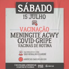 UBSs Caribé e São Geraldo estarão abertas para vacinação neste sábado