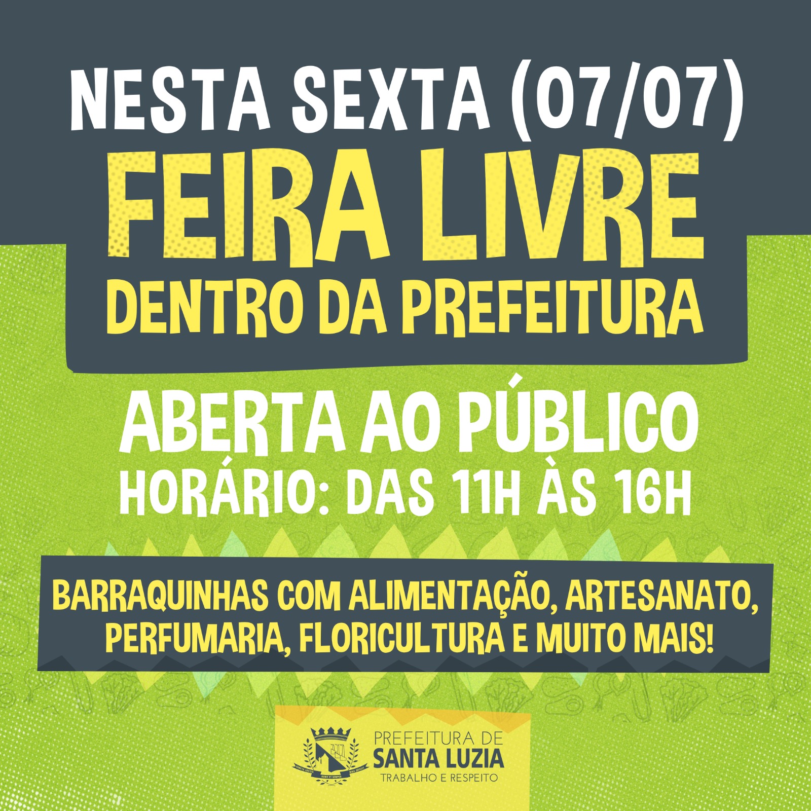“Feira na Prefeitura” será realizada nesta sexta-feira (7)