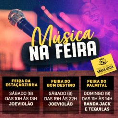 Música e diversão nas feiras livres da cidade
