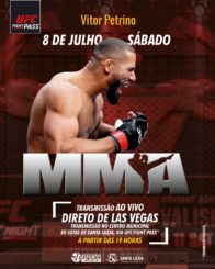 Centro de Lutas Municipal fará transmissão ao vivo da luta do atleta luziense Vitor Petrino, no UFC 290