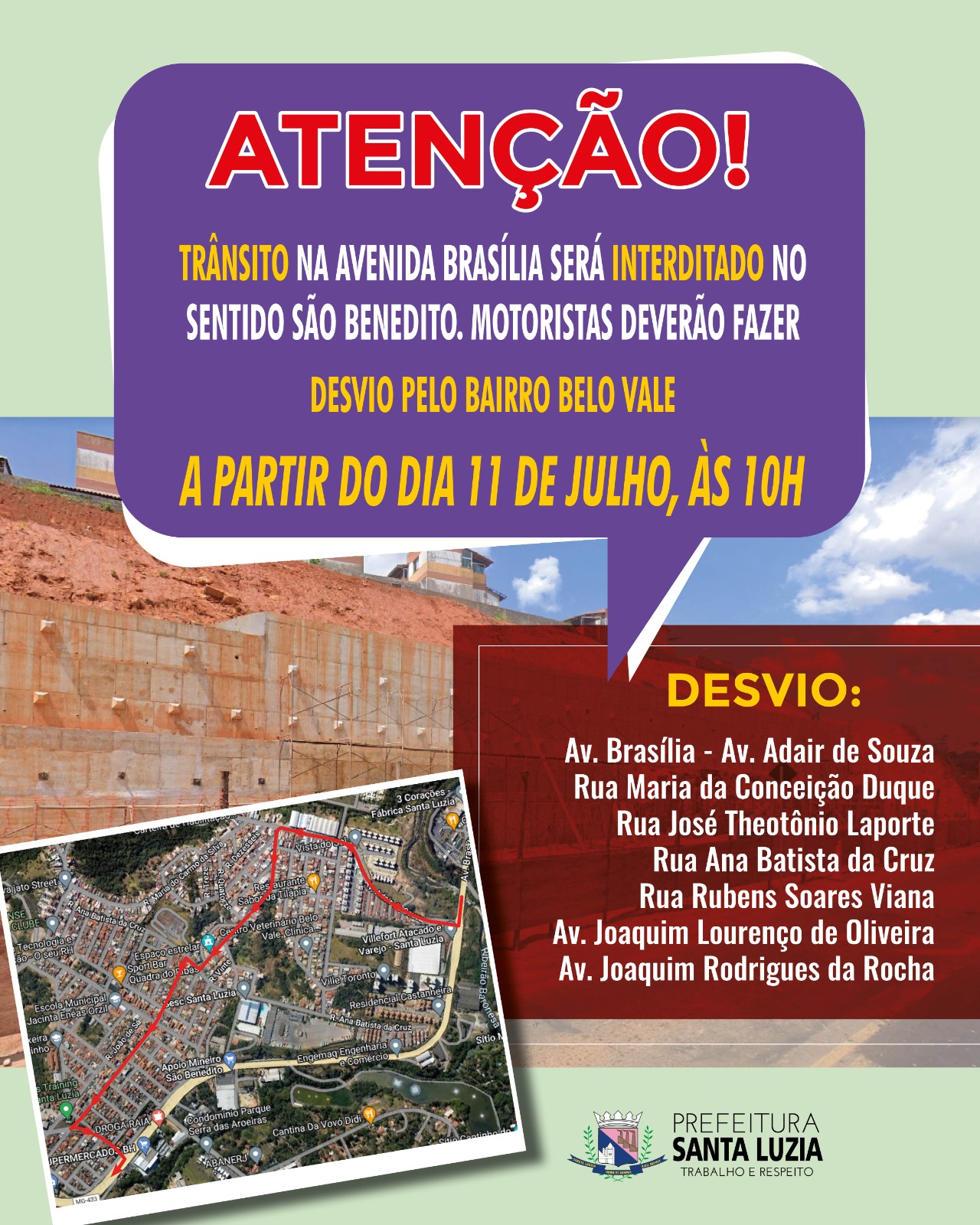 Obras de construção da cortina atirantada entram em segunda fase