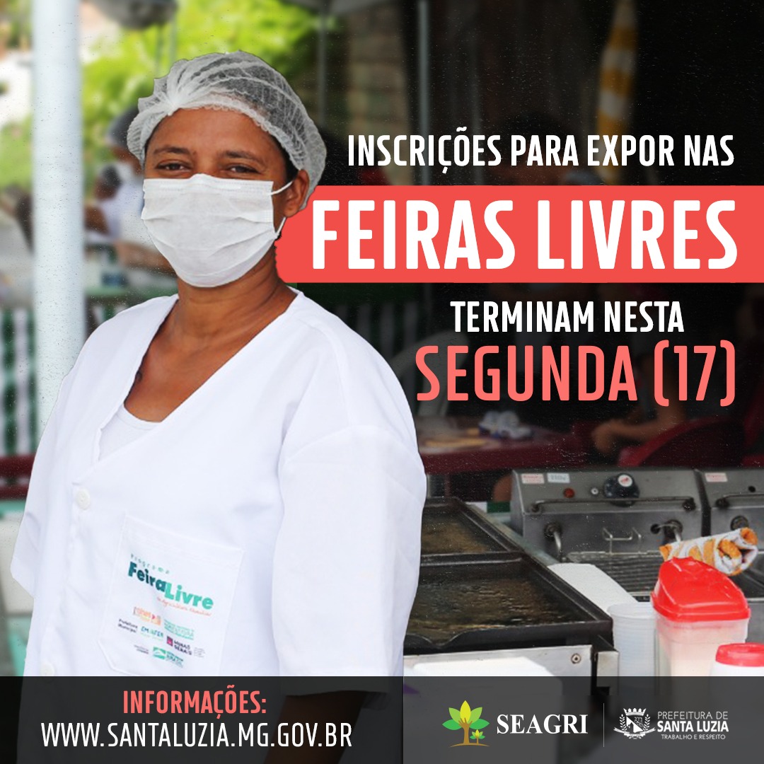 Inscrições para expor nas feiras livres da cidade terminam nesta segunda (17)
