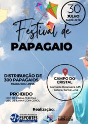 Festival de pipas e papagaios vai colorir o céu de Santa Luzia