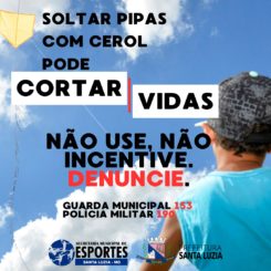 Prefeitura distribuirá 300 papagaios e 60 tubos de linha sem cerol no festival de pipas e papagaios neste final de semana