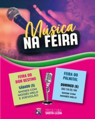 Atrações musicais animam feiras livres da cidade