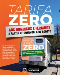Tarifa Zero entra em operação no domingo