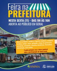Feira na Prefeitura será nesta sexta (11) e é aberta ao público em geral