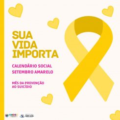 Calendário Social Setembro Amarelo