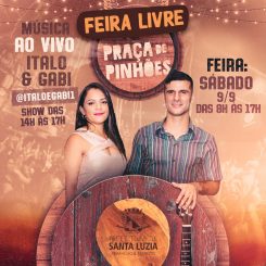 Sábado terá Feira Livre na Praça de Pinhões