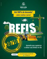 Prefeitura prorroga Refis 2023 para até o dia 30 de outubro