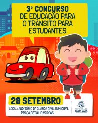 Vem aí o 3º Concurso de Educação para o Trânsito para os alunos da rede municipal de ensino