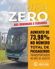 Programa Tarifa Zero revoluciona a mobilidade urbana em Santa Luzia